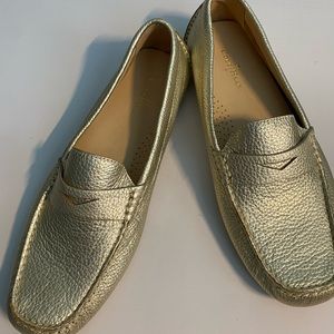 Cole Haan | Trillby Leather Driver Loafer | Gold Metallic | 9M